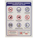  Pločica sa simbolom Pravila korištenja bazena (Š x V: 29 x 43 cm, Plastika) Cijene