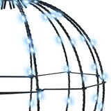 Lopta s 384 LED svjetlima 2 pcs Hladna bijela 60 cm Metal | shoptok.hr