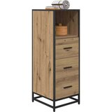 vidaXL Kopalniška omarica s predalom artisan hrast 35 x 37.5 x 100 cm | Shoptok.si