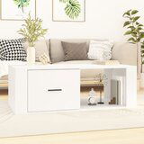 The Living Store Klubska mizica bela 100x50,5x35 cm inženirski les - Klubska Mizica, (21662384) | Shoptok.si