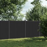vidaXL Ograjni panel siv 353x186 cm WPC | Shoptok.si