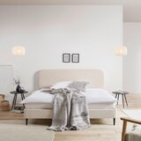 Livetastic OBLAZINJENA POSTELJA 180 cm x 200 cm , les, kovina, tekstil naravne barve | Shoptok.si