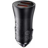 Baseus Golden Contactor Max auto punjač, 2x USB, 60W (siv) | Eponuda.ba