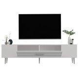 Hanah home tv polica Dekolp2 white silver