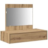vidaXL toaletna enota iz umetniškega hrasta les 83 x 40 x 70 cm ogledalo | Shoptok.si