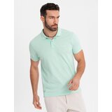 Ombre Cotton pique knit polo shirt - mint | shoptok.hr