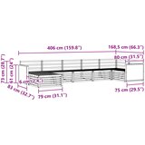  Set vanjskih sofa 7 kom. Prirodna | shoptok.hr