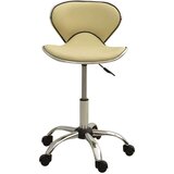 vidaXL Pisarniški stol krem umetno usnje, (21377891) | Shoptok.si