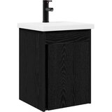 vidaXL Kopalniška omarica s tapo Črni hrast 42 x 40 x 74,5 cm, (5000245485) | Shoptok.si