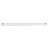  Karnise 2 kosa bele in srebrne 90–130 cm aluminij | Shoptok.si