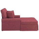 Ležaljka s suknjom Vinska crvena 91 x 157 x 91 cm tkanina | shoptok.hr