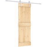  Klizna vrata 70 x 210 cm Čvrsta borovina (neobrađena) | shoptok.hr