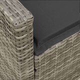  Vrtna sofa 5-sjed s jastucima sivi poliratan | shoptok.hr