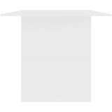vidaXL Jedilna miza bela 180x90x76 cm iverna plošča | Shoptok.si