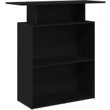  Recepcijski stol crni 100x40x104 cm izrađeno drvo | shoptok.hr