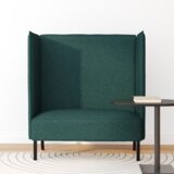 vidaXL sofa z visokim naslonom temno zelena 109x56x121 cm tkanina | Shoptok.si