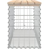 Vrtna klupa s gabionskim dizajnom 103x31,5x42 cm od borovine | shoptok.hr