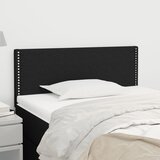  Uzglavlje crno 80 x 5 x 78/88 cm od tkanine | shoptok.hr