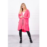 Kesi Oversize pink neon cape with hood Cene