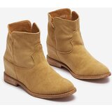 Resti Cowboy boots on an indoor wedge in camel Bluestone - Footwear 1 | shoptok.hr