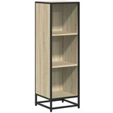 vidaXL Knjižna omara sonoma hrast 33,5x33x107,5 cm inženirski les | Shoptok.si