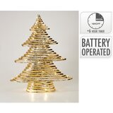  LED Božićna dekoracija 60xLED/3xAA 60 cm topla bela jelka/zlatna | Eponuda.com