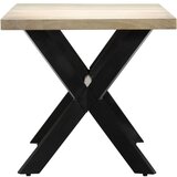 vidaXL Jedilna miza bela 160x80x75 cm trden mangov les | Shoptok.si
