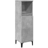 Maison Chic Kopalniška omarica - Kopalniški kabinet betonsko siva 30x30x100 cm inženirski les, (21794590) Cene