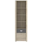 CARRYHOME regal 59/194/41 cm antracit, hrast sonoma Cene