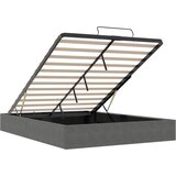  Otoman krevet Tamnosiva 153 x 203 cm Baršun - Tamnosiva 152 x 203 cm | shoptok.hr