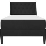  Okvir kreveta s madracem s uzglavljem Crna 90 x 190 cm Baršun | shoptok.hr