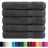 vidaXL Premium brisače za savno 25kos antracit 80x200cm 600g/m2 bombaž | Shoptok.si