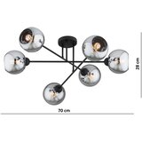 Brilagi Plafonski luster DIOR 6xE27/60W/230V crna/zadimljeno-siva | Eponuda.com