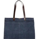 Shopper torba 'HERITAGE ALL DAY' plavi traper / tamno smeđa