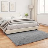  Tepih od umjetne ovčje kože TAFALLA Siva 160 x 160 cm Poliester | shoptok.hr