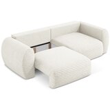 Makamii Bež sklopiva/s prostorom za odlaganje sofa od samta 266 cm Kini – | shoptok.hr