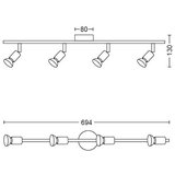  UGRADBENA REFLEKTOR SVJETILJKA LIMBALI BAR/TUBE SIVA 4x50W PHILIPS | shoptok.hr