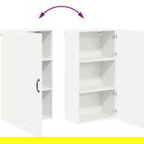 vidaXL Stenska kuhinjska omarica Visok sijaj bela 50 x 31 x 100 cm | Shoptok.si