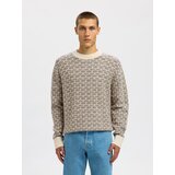 Selected Pulover 'SLHKEITH' bež / crna | shoptok.hr