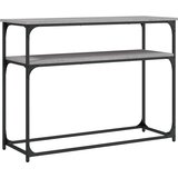  Konzolni stol siva boja hrasta 100x35,5x75 cm konstruirano drvo | shoptok.hr