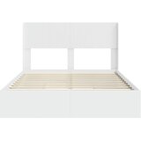  Krevetna konstrukcija s pohranom i uzglavljem Bijela 140 x 190 cm | shoptok.hr