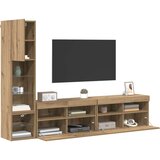 TV zidna jedinica Zidne 4 pcs Umjetnički hrast Konstruirano drvo | shoptok.hr