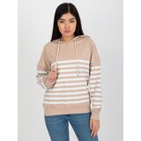 RUE PARIS Sweatshirt-LO-BL-DY-28.01-white-beige | Shoptok.si