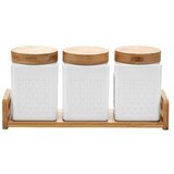  Set začinskih posuda sa postoljem od bambusa BR-2401 Cene