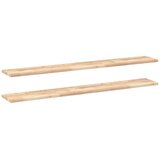 vidaXL Viseče police 2 kosa 120x20x2 cm neobdelan masiven les akacije, (5000306972) | Shoptok.si