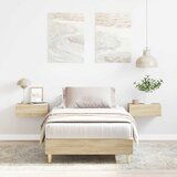 Maison Chic Posteljni okvir - Enojna postelja - Postelja za odrasle brez ležišča Sonoma hrast 100x200 cm-J6470, (21762098) | Shoptok.si