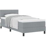  s opruga kutije Svijetlo siva 90 x 190 cm tkanina | shoptok.hr