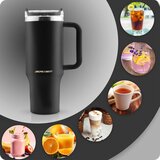  Vakuumska termos šalica sa slamkom 1180 ml Berdsen – crna | shoptok.hr