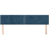  Posteljno vzglavje 2 kosa temno modro 100x5x78/88 cm žamet | Shoptok.si