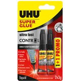  LJEPILO TRENUTAČNO 3G PLUS 1GRATIS SUPER GLUE(CIANOAKRILAT) UHU L0182000 BLISTER Cijene